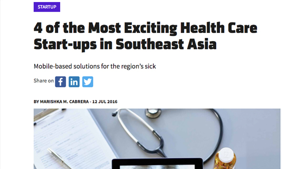 东南亚的四个最激动人心的健康创业公司